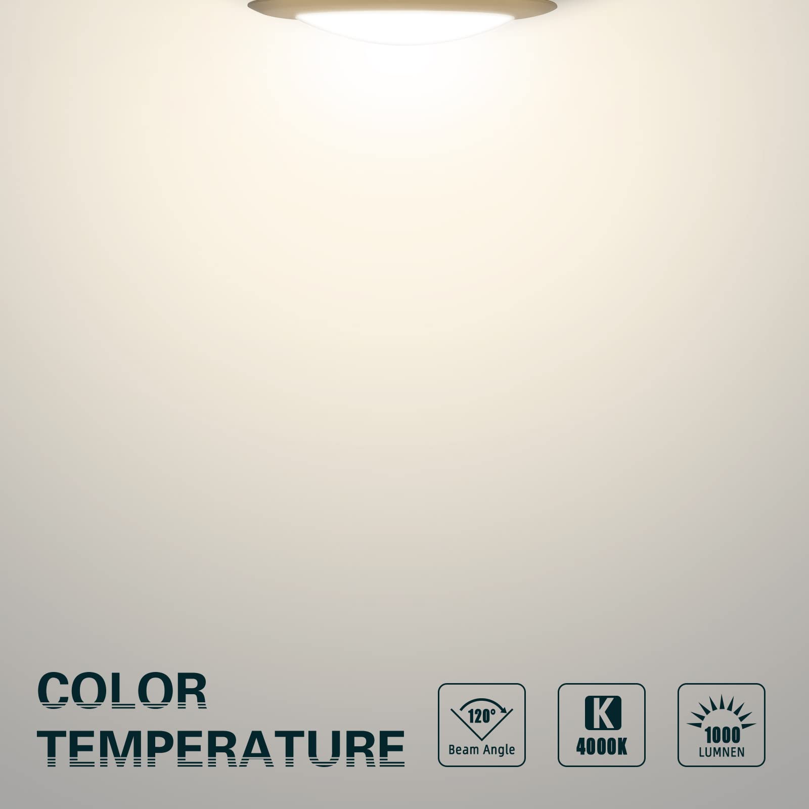 Topeler 12Pack Bronze Surface Mount Led Ceiling Light, 6 Inch Dimmable Led Downlight, 15W 4000K Cool White, Etl-Listed Approved