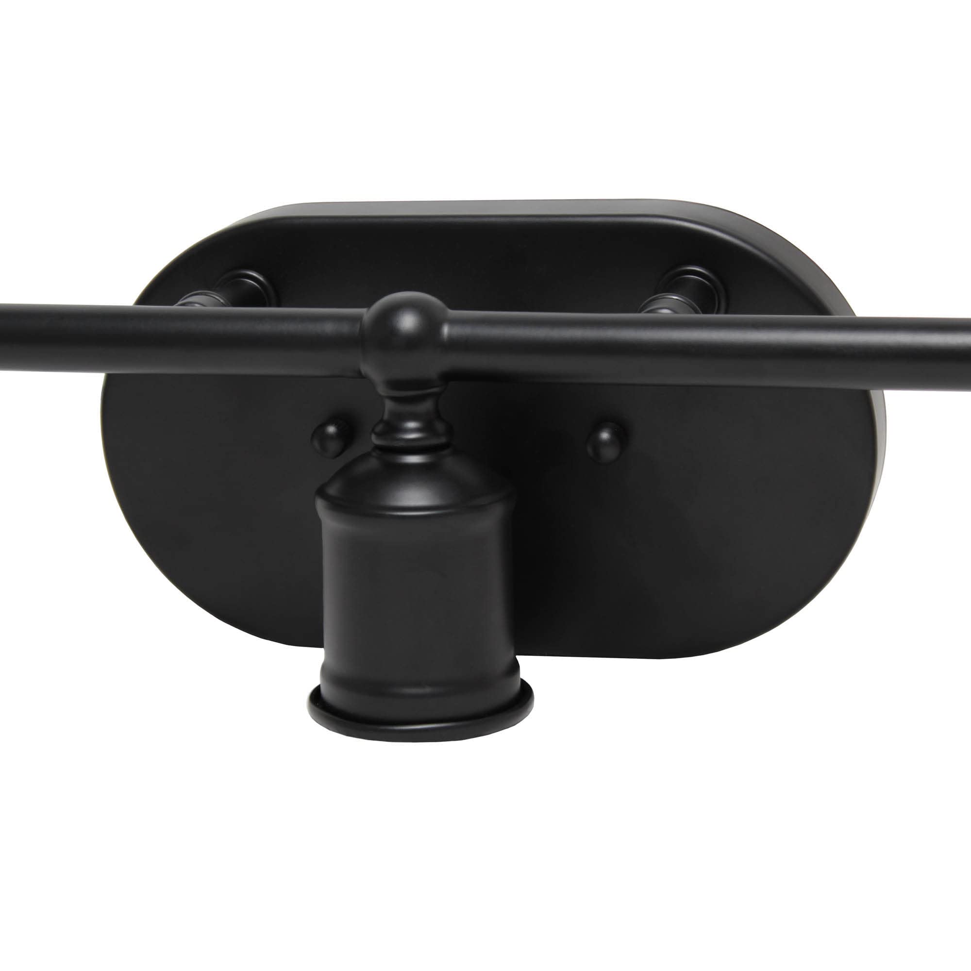 LALIA HOME Industrial Metal Bathroom Vanity Light, Matte Black Finish, Model LHV-1001-BK