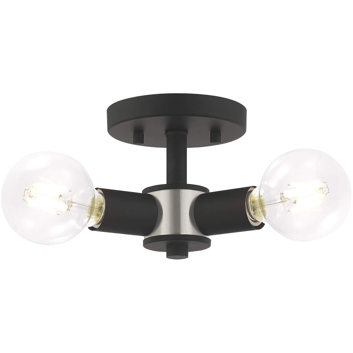 Livex Lighting 3 Lt Black Ceiling Mount