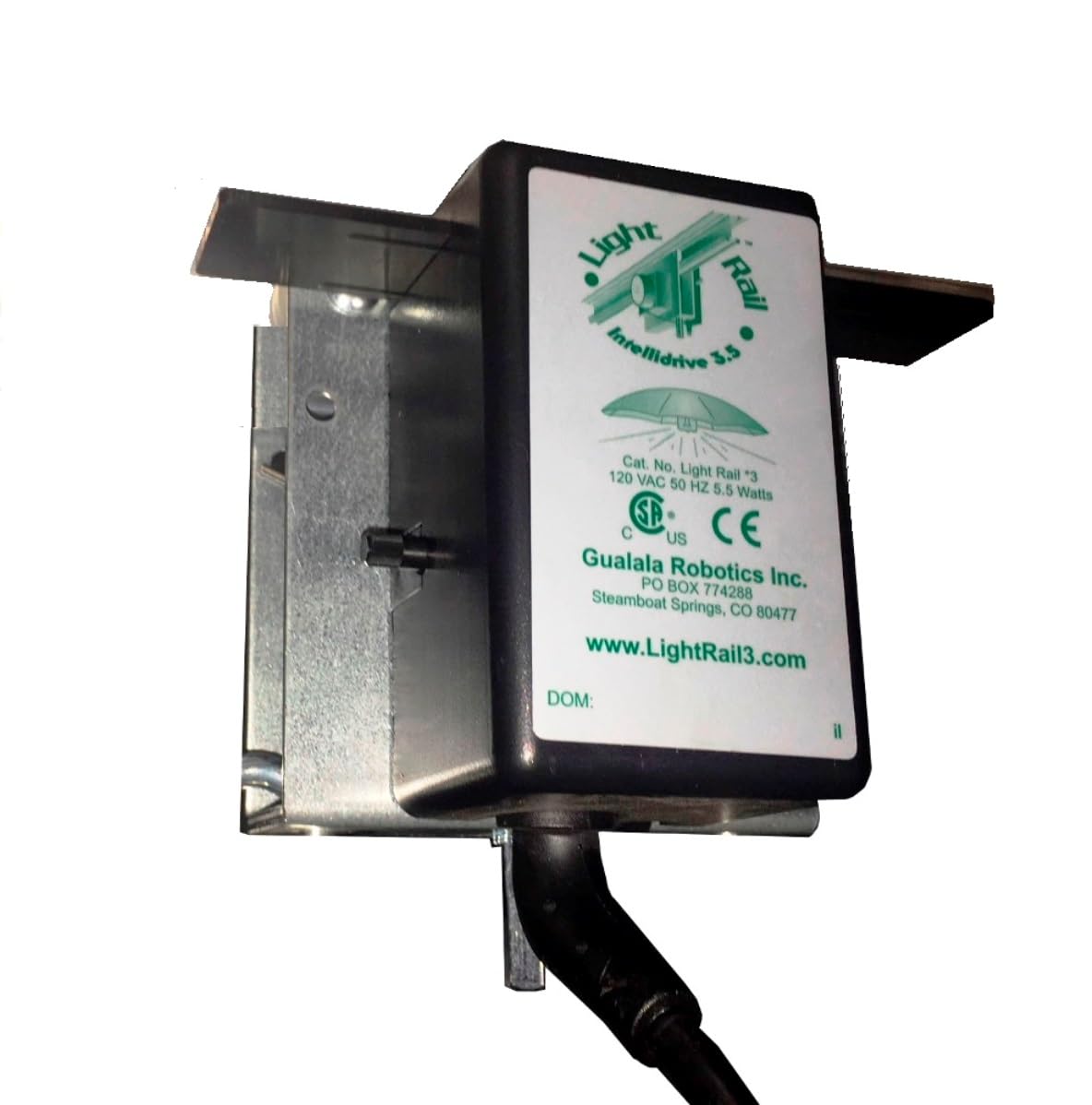 Light Rail 3.5 Intellidrive Motor Robotic Grow Light Mover, No Rail, Solidly Made In Usa