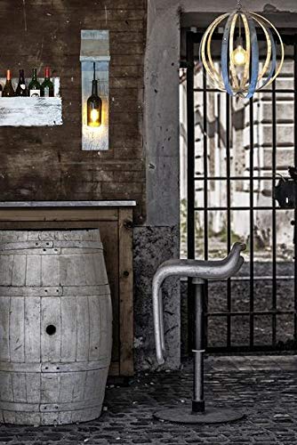 LadyBagsSF natural-chand Wine Barrel Hoop Chandelier