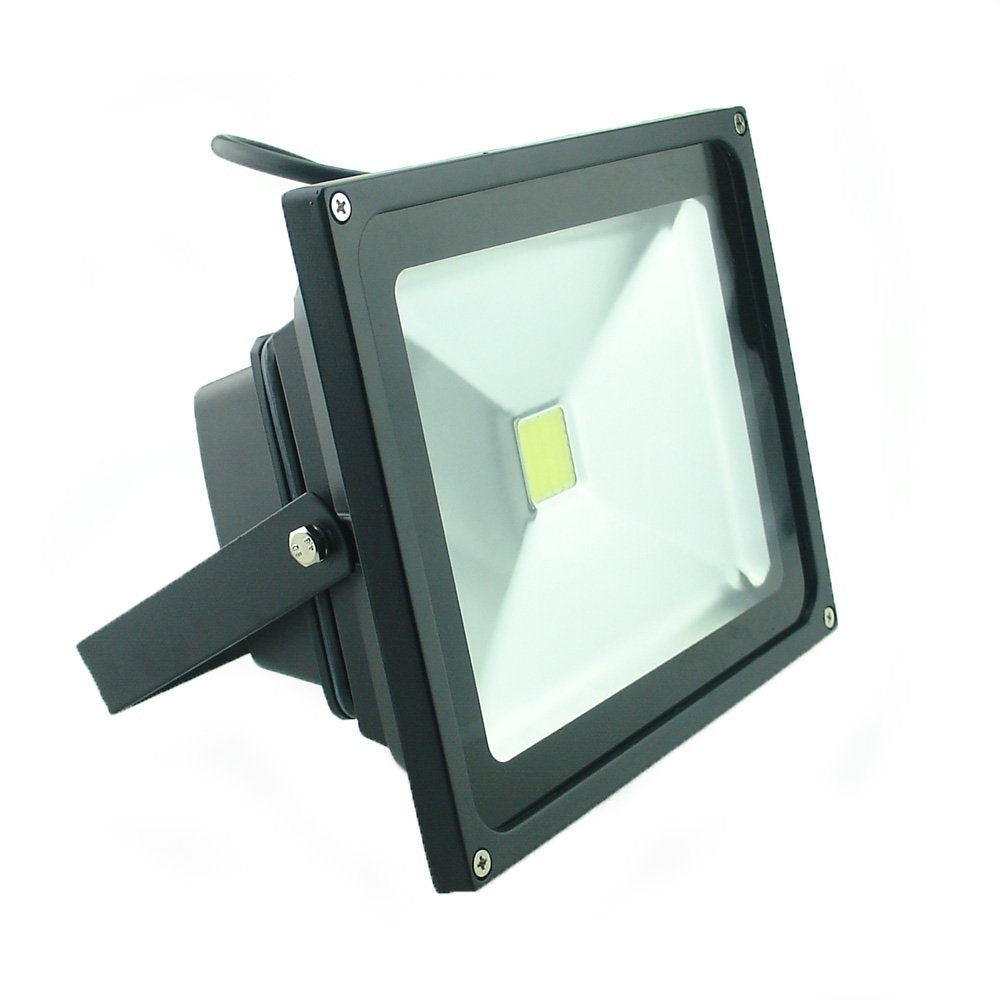 QUANS 30W Watt Cool White 12V 24V AC DC Ultra Bright LED Security Wash Flood Light Floodlight Lamp High Power Black Case Waterpr