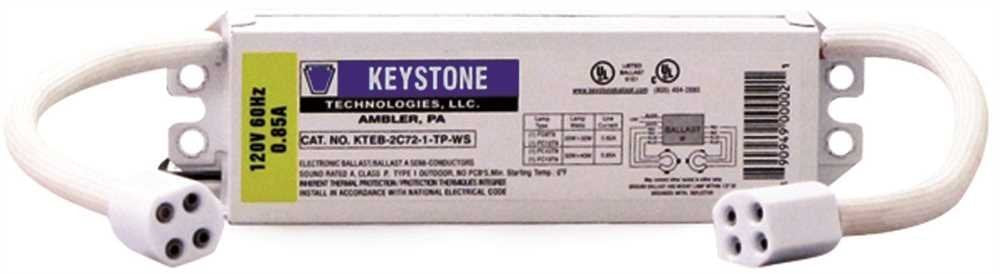 Keystone Electronic Ballast 22-40W Circline 120V With Sockets, Model Kteb-2C72-