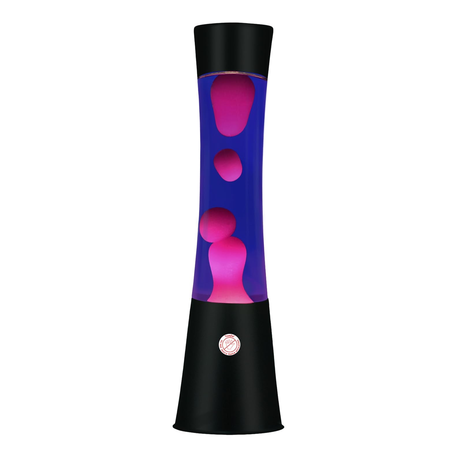 Vanful Liquid Motion Lamp - 16in Purple & White Wax, Black Base, Mood Lighting for Home, Office, Bedroom, Christmas Party Decoration