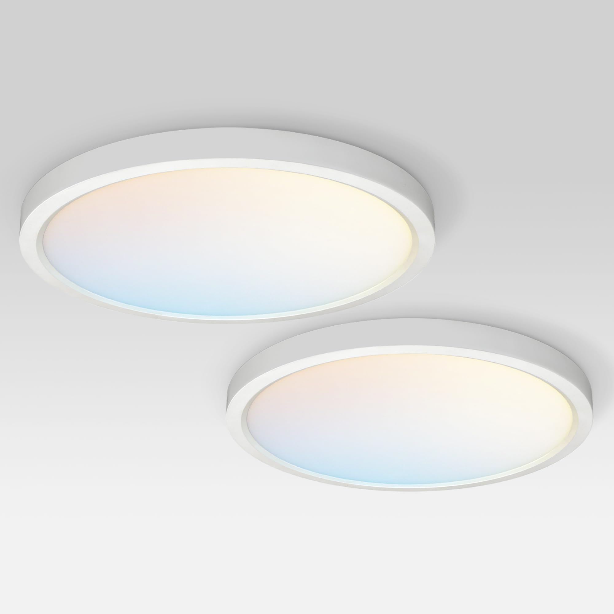 Asd Led 15 Inch Round Flush Mount Ceiling Light Fixture | 28W 2300Lm 2700-6000K 100-277V | 5Cct, Dimmable, Ultra Slim, Etl Liste