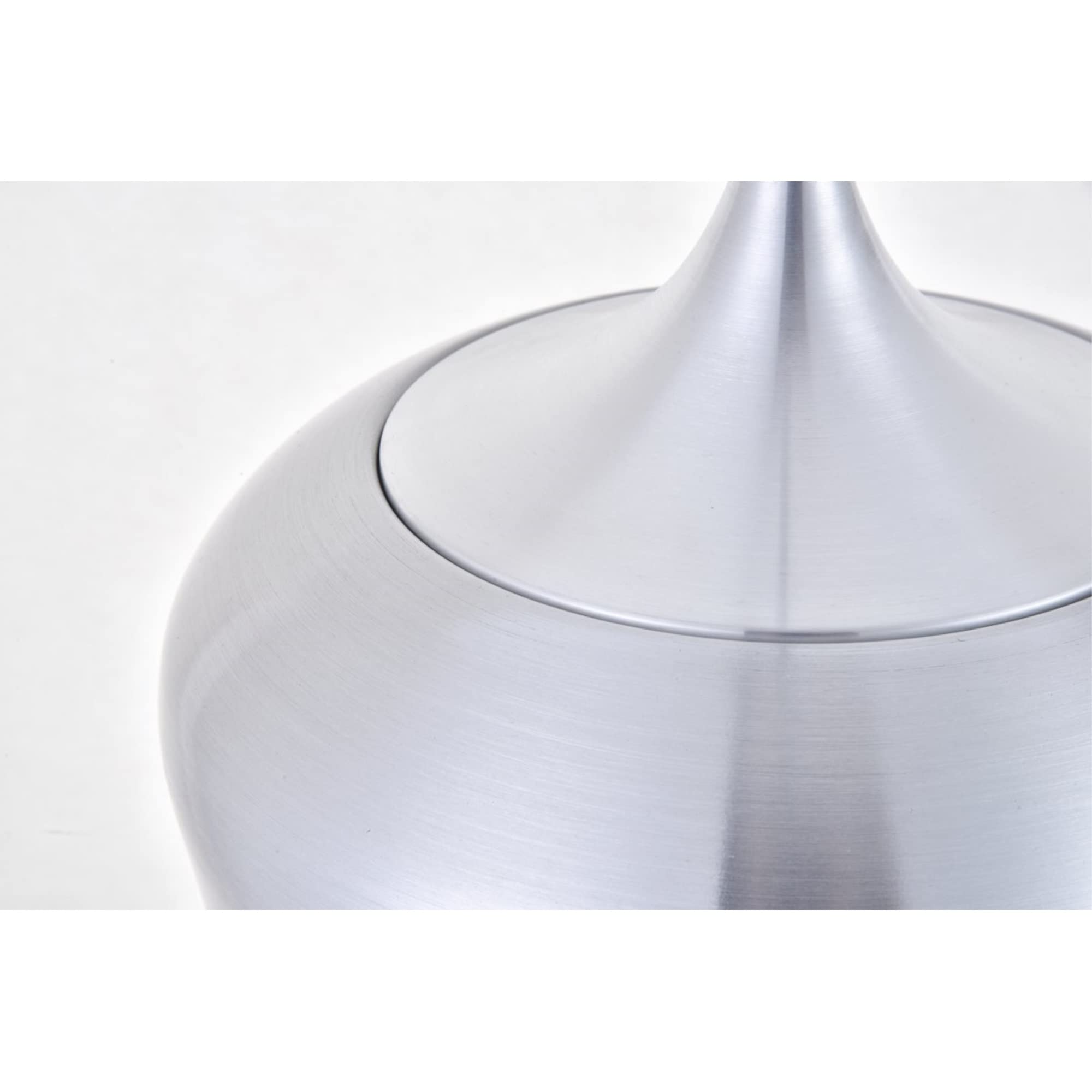 Living District Nora 1-Light Mid-Century Aluminum Pendant - Burnished Nickel