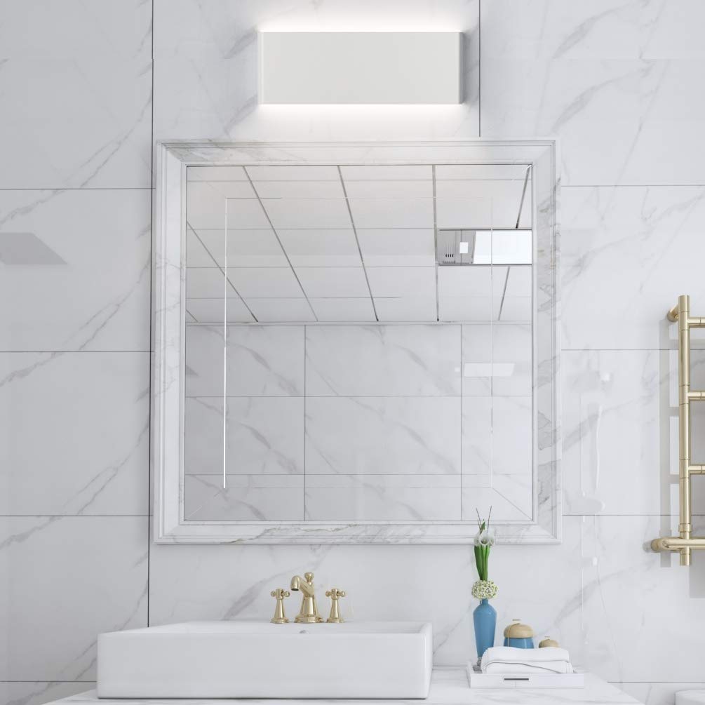 Aipsun 15.75In Matte White Modern Vanity Light Up And Down Led Vanity Light For Bathroom Wall Lighting Fixtures (Neutral White 4