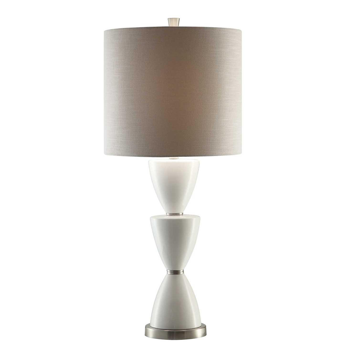 crestview collection cVAP1870 385 in Morison Table Lamp with gray Linen Shade