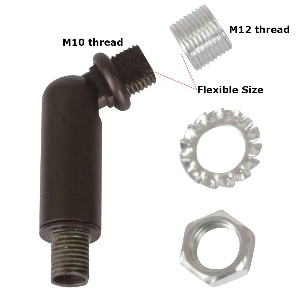 MELUCEE Oil Rubbed Bronze Ceiling Adapter for Chandeliers & Pendant Lights - Ideal for Vaulted & Angled Ceilings, 1 Pack