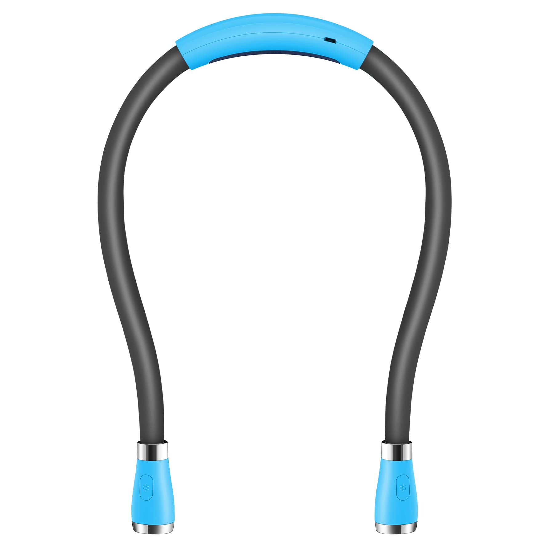 Singhong Usb Rechargeable Neck Book Light - 4 Led Bulbs, Adjustable Brightness, Small, Blue, Model Shnbl-B1