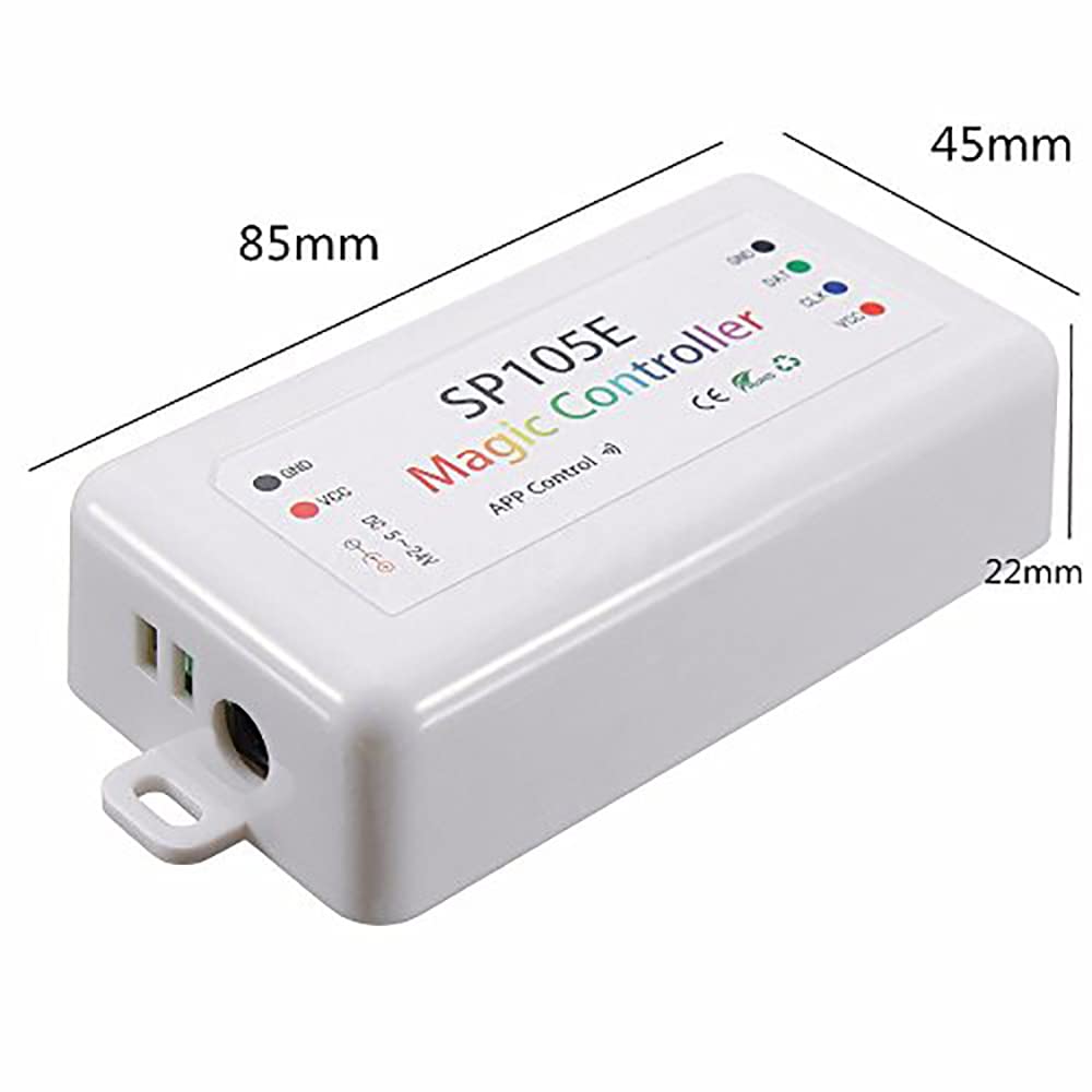 RGBZONE SP105E Bluetooth LED Controller - Smart APP Control, Music Sync for WS2811 WS2812B WS2815, RGB Color
