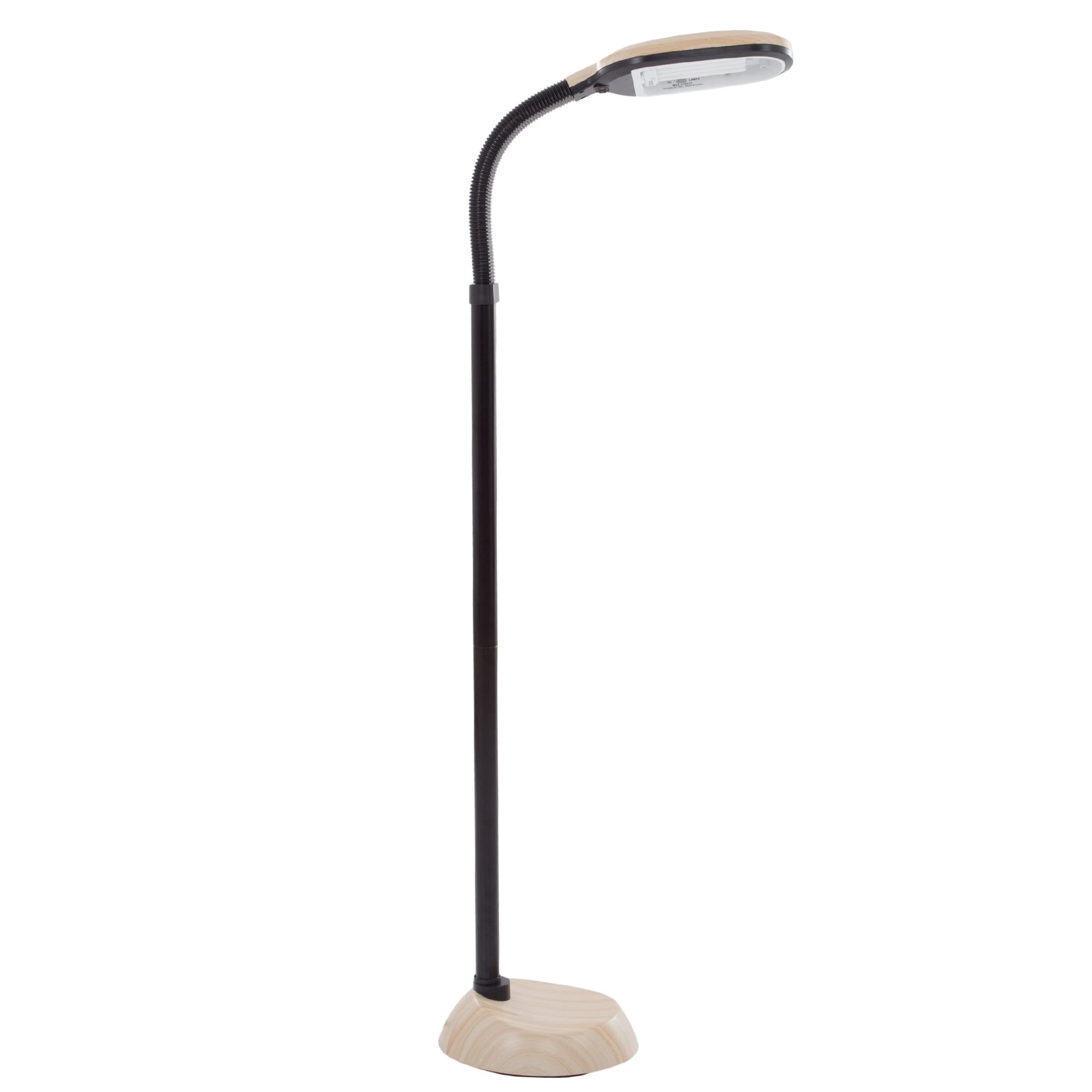 Floor Lamp - Full Spectrum Natural Sunlight Lamp With Bendable Neck - Reading, Craft, And Esthetician Light By Lavish Home (Ligh