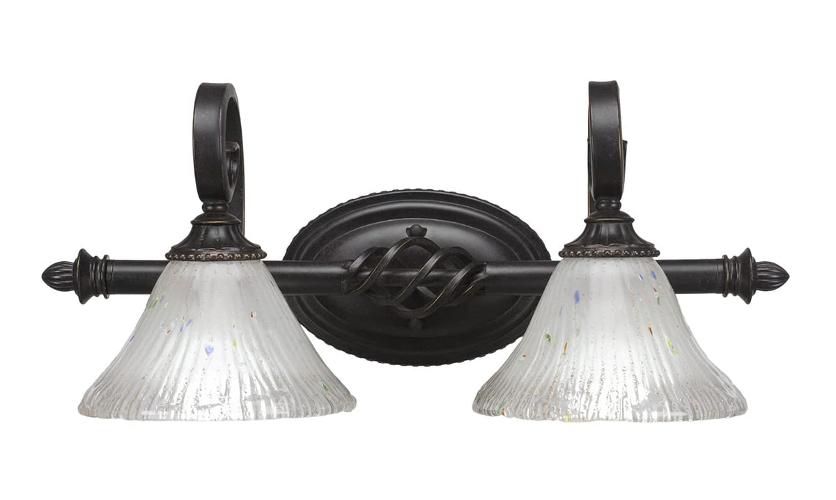 Toltec Lighting Elegante 2 Light Bath Bar In Dark Granite (162-Dg-751)