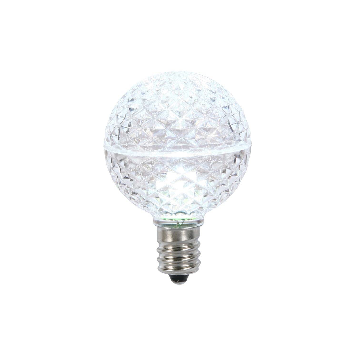 Vickerman G50 Faceted Led Cool White E17 .45W 10/B - Xled17G55-10