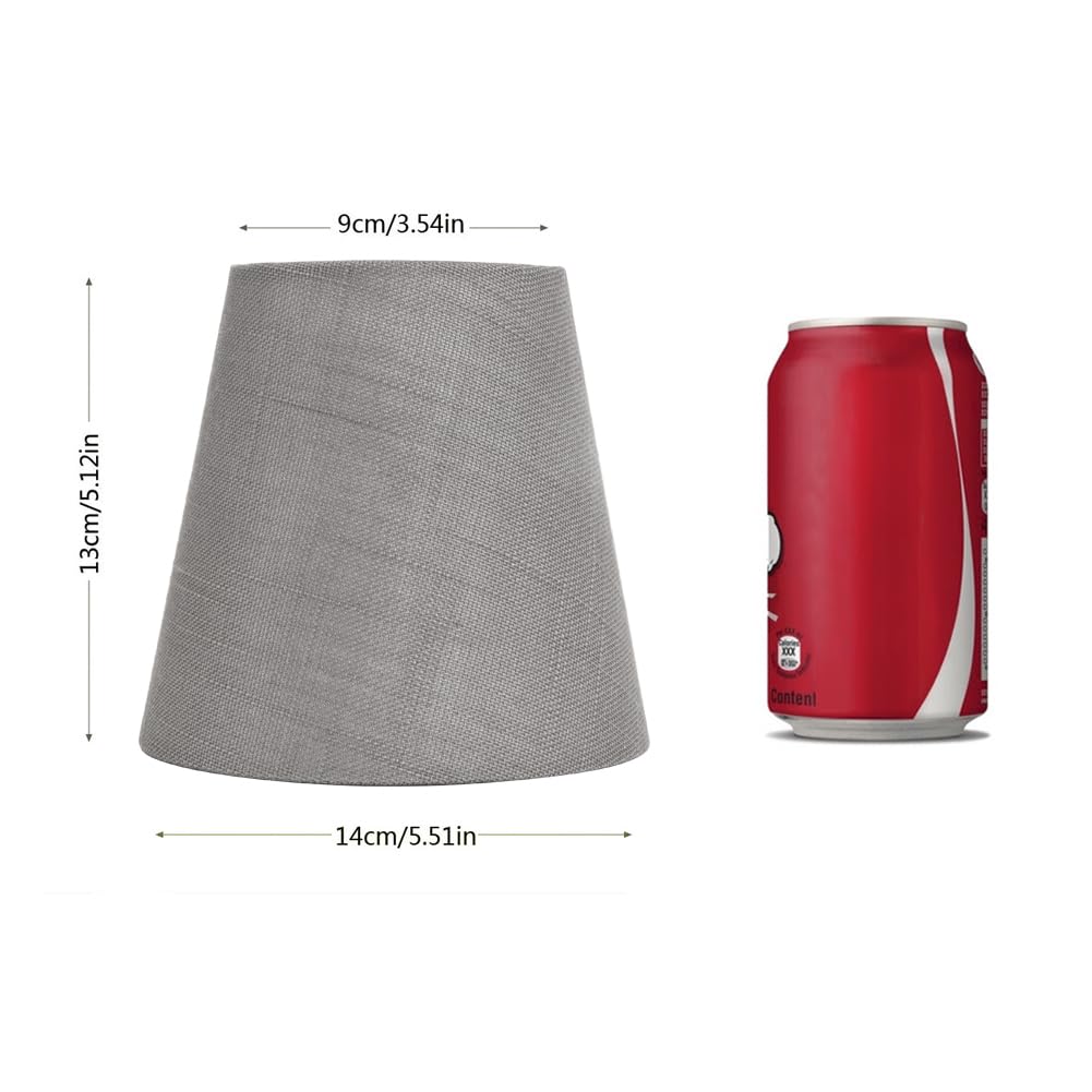 Fuloon Small Lamp Shades Clip On Bulb, Modern European Style Bell Lamp Shades, Mini Lamp Shades For Chandelier, French Country W