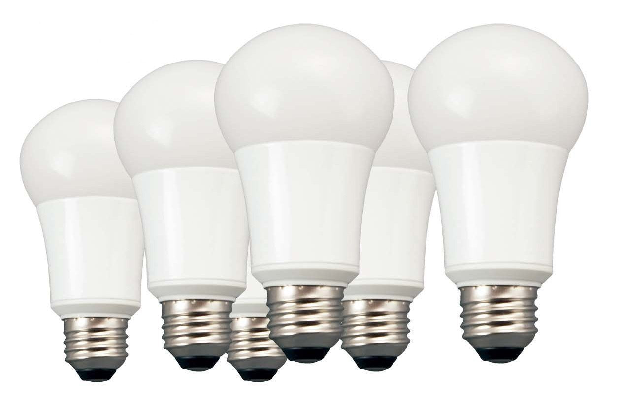 TCP 100 Watt LED Light Bulbs, Daylight 5000K, Non-Dimmable, 14W, Pack of 6, E26 Base