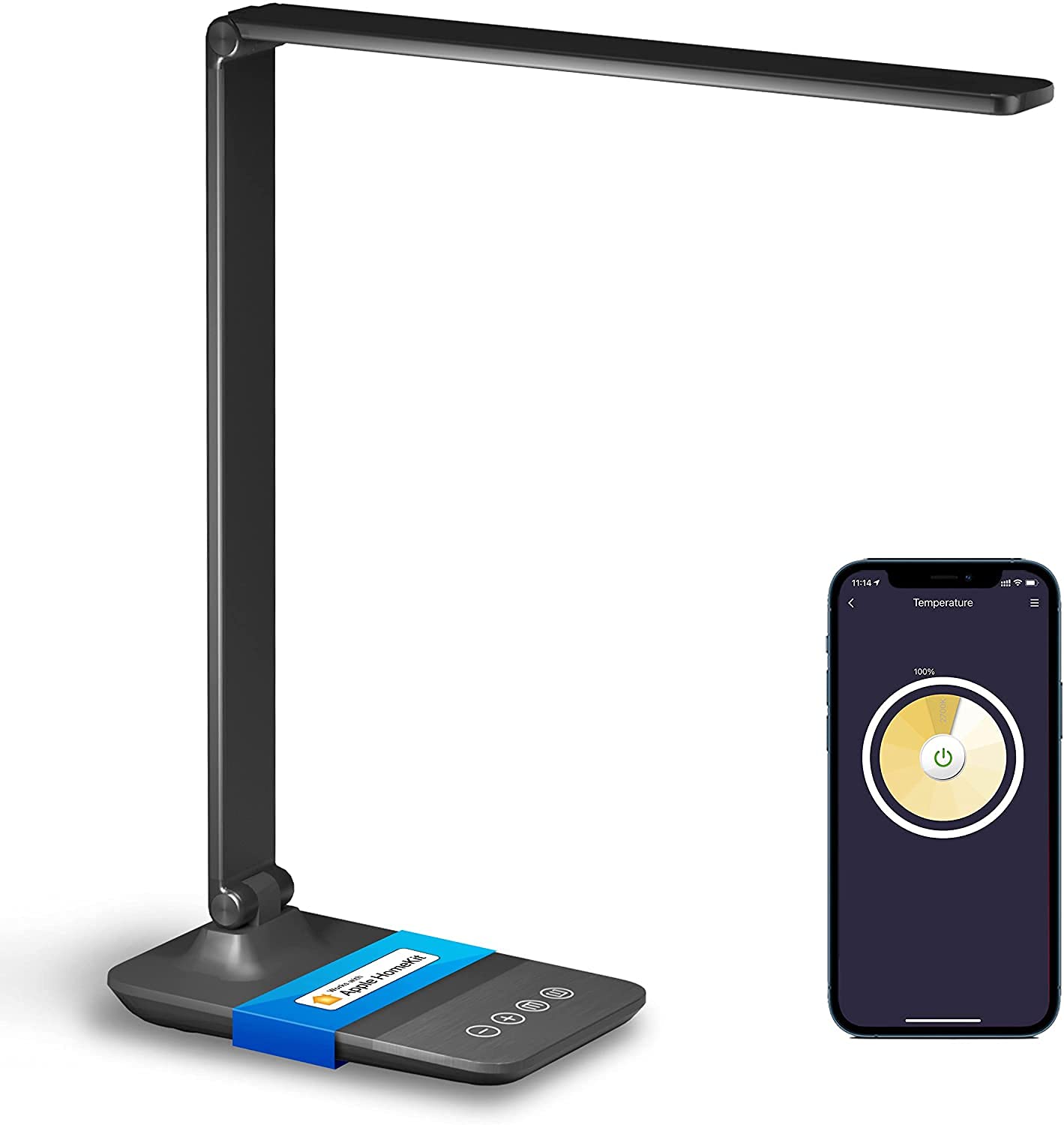 meross Smart LED Desk Light, Metal LED Desk Lamp Works with HomeKit, Alexa and Google Home, WiFi Eye-Caring Smart LED Desk Lamp