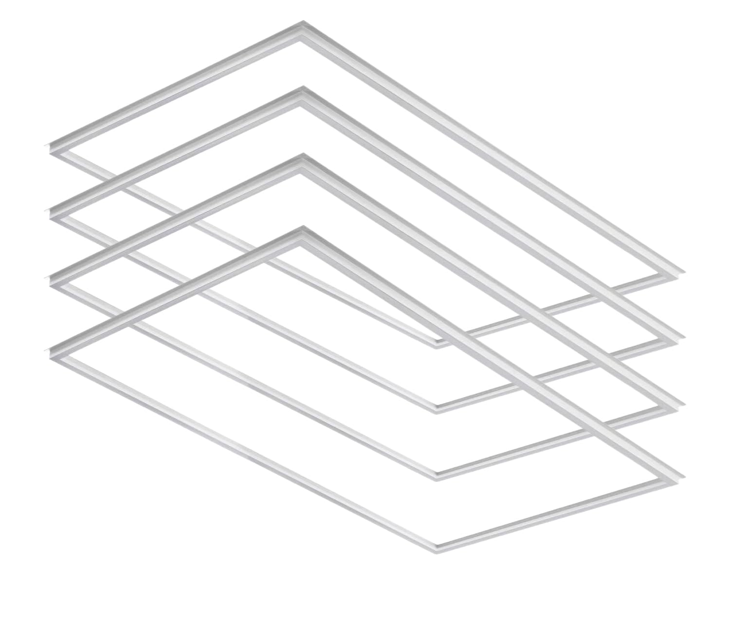 LED Energy Plus 2x4 FT Edge-Lit Frame LED Panel Lights,5CCT Selectable 3000K-6500K, 5200/6500/7800LM,40W/50W/60W Switch, Grid Dr