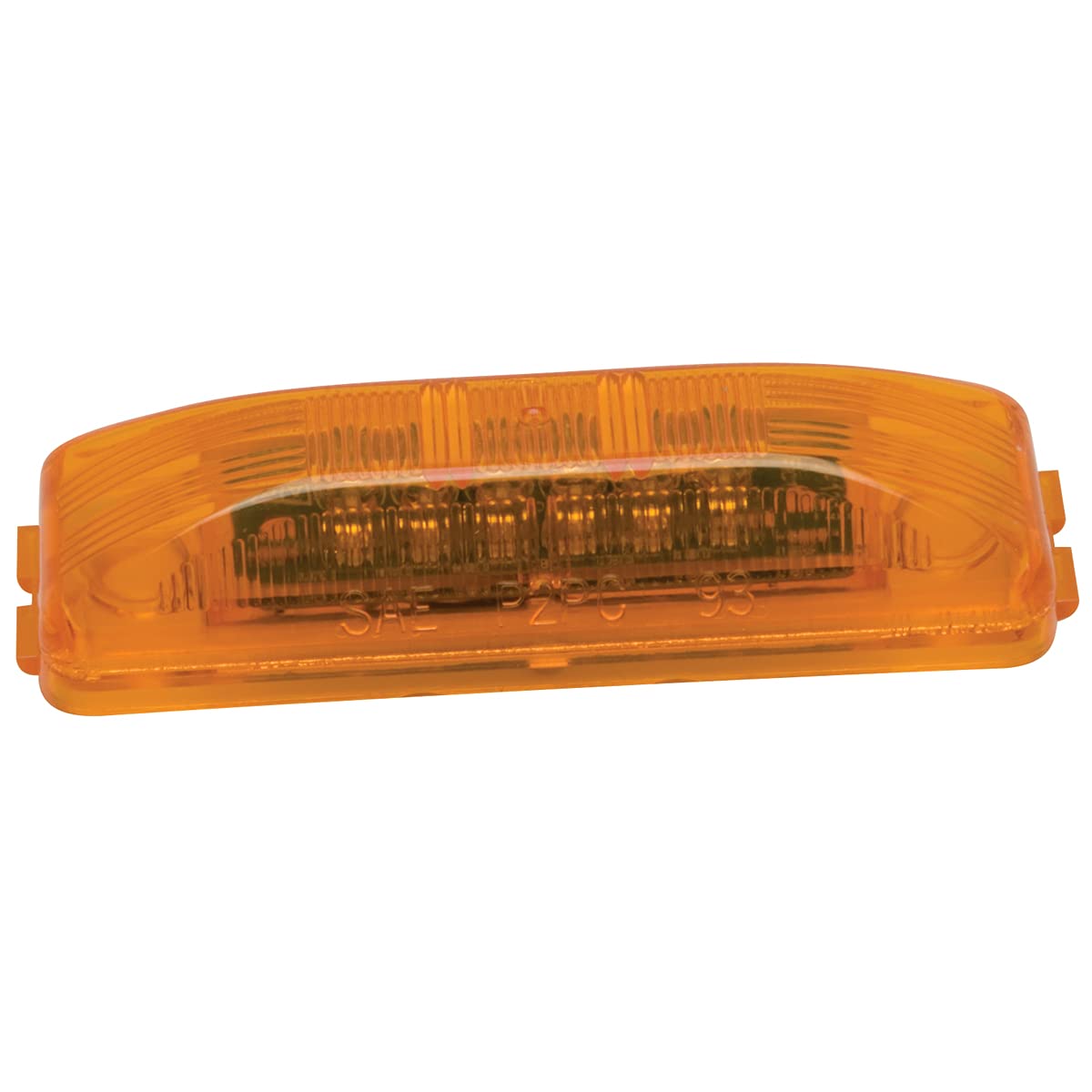 Roadpro Led Clearance Marker Light 3.75-Inch Sealed Rp-1274A Amber Rectangle Side Marker Light Trailer Rv Clearance Lighting