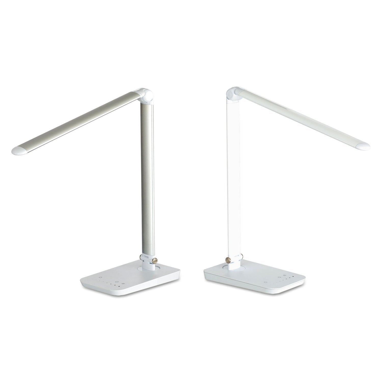Safco 1001Wh Vamp Led Modern Abs Desk Lamp With Usb Port And Dimmer Switch  White