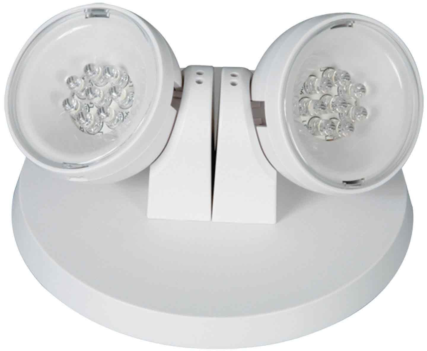 Sure-Lites ALL-PRO APWR2 Emergency Remote, Double Head, Wet Listed, White Plastic