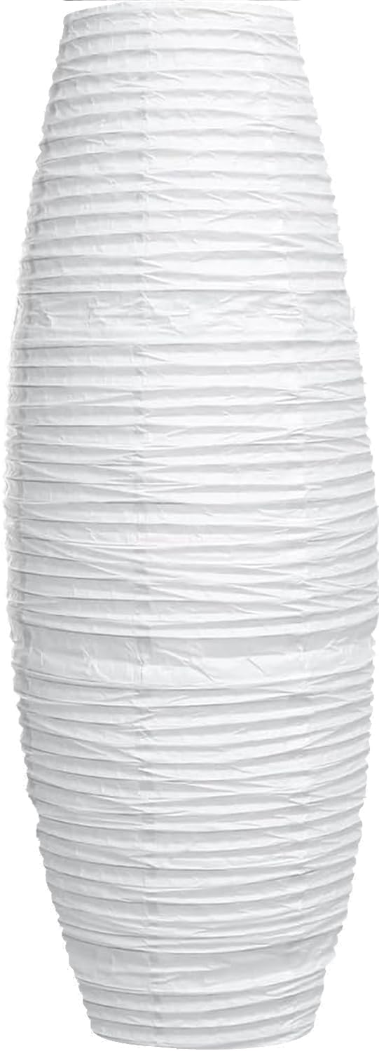 Paper Floor Lamp Shade White Foldable Standing Lampshade Light Accessories Foldable Protector for Living Room  Bedroom  Dorm Room  Office  Coffee  Cafe  Bookcase  Guest Cottage  Decoration
