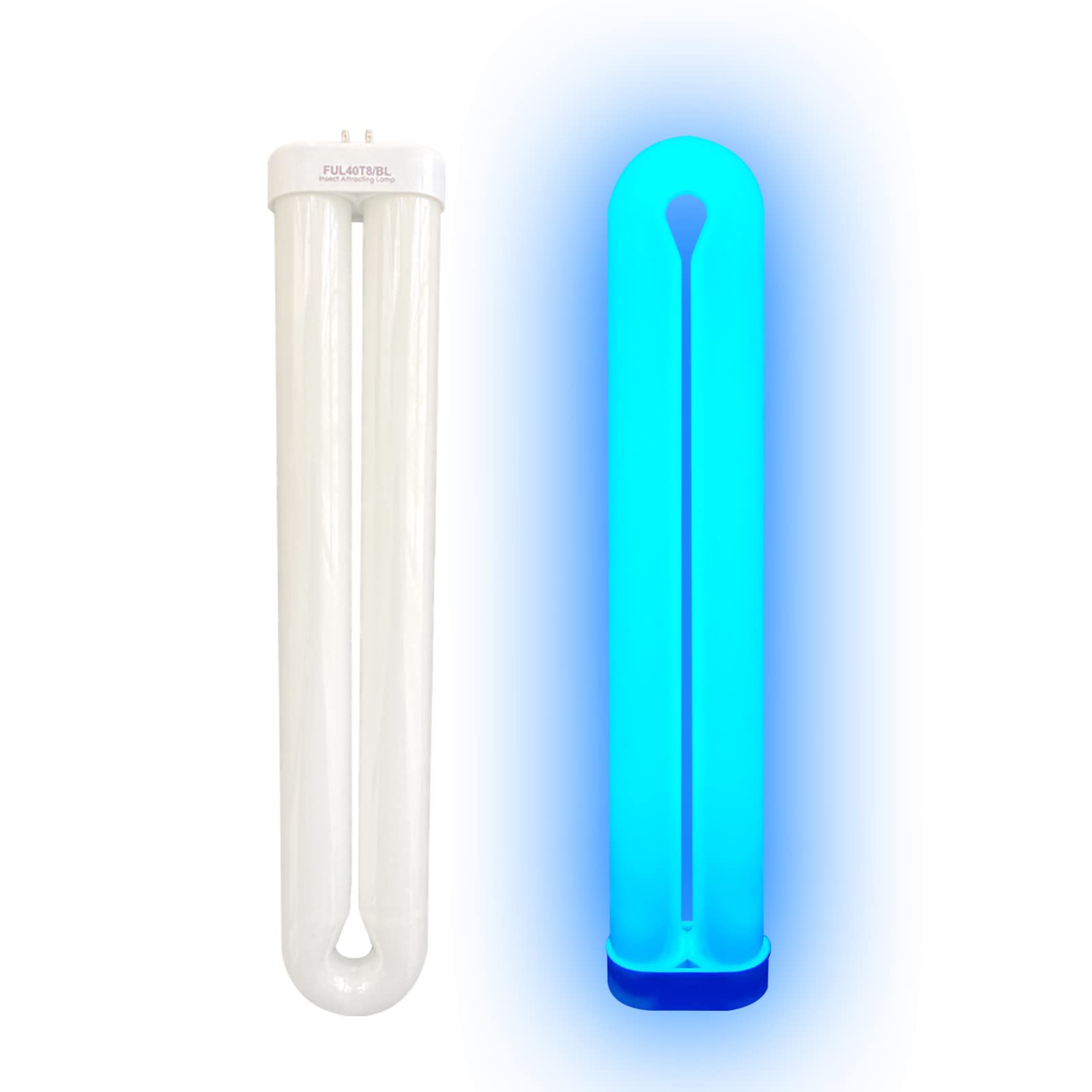 Bf-150 40W Replacement Bulb Compatible Flowtron Bk-40,Bk-80D,Stinger B4040,Fc7600 And Wall Sconce Models,Ful40T8/Bl Black Light Bulb,12 Inch U Shape Bl Lamp - 2 Pack
