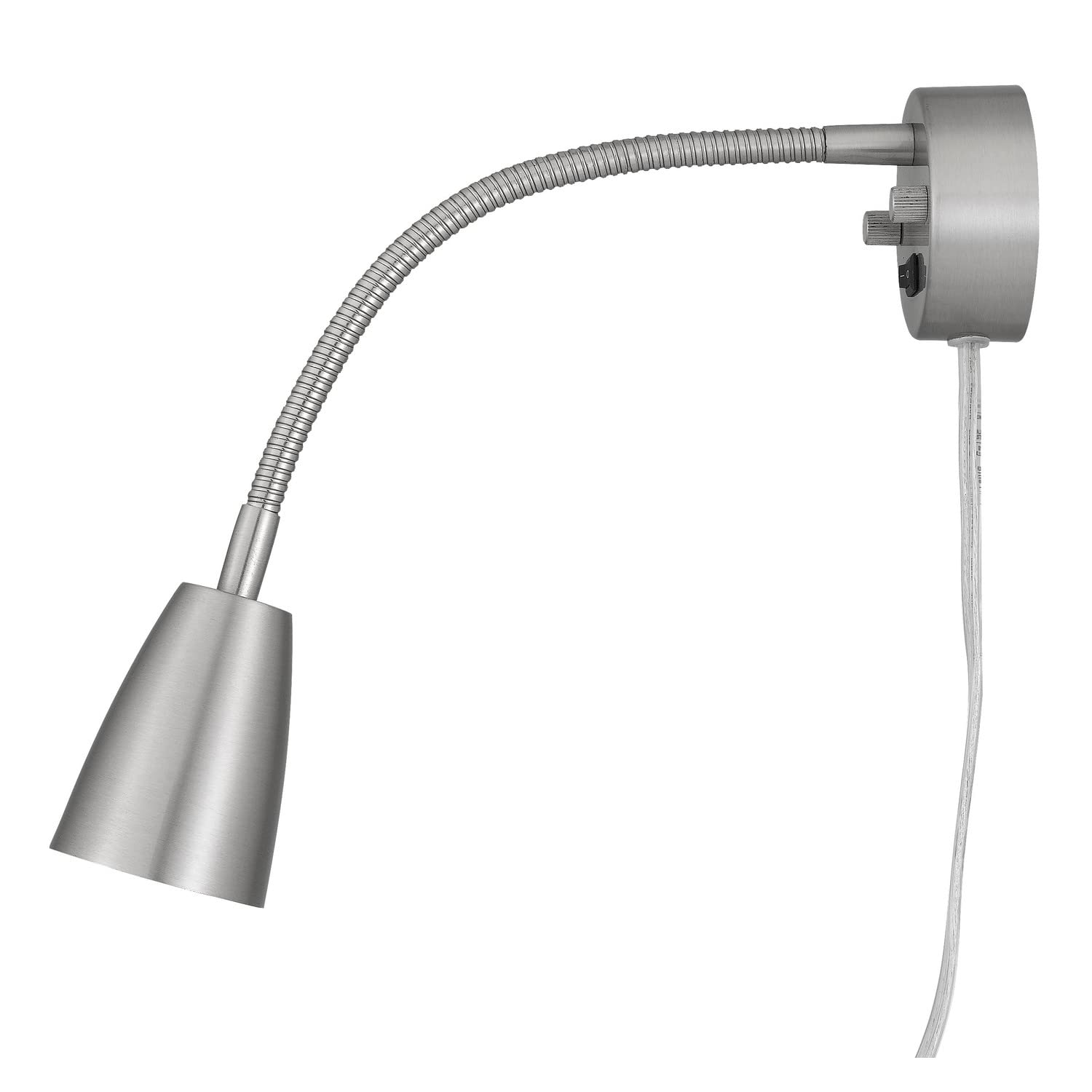 Cal Lighting 14.25" Height Brushed Steel Metal Wall Lamp
