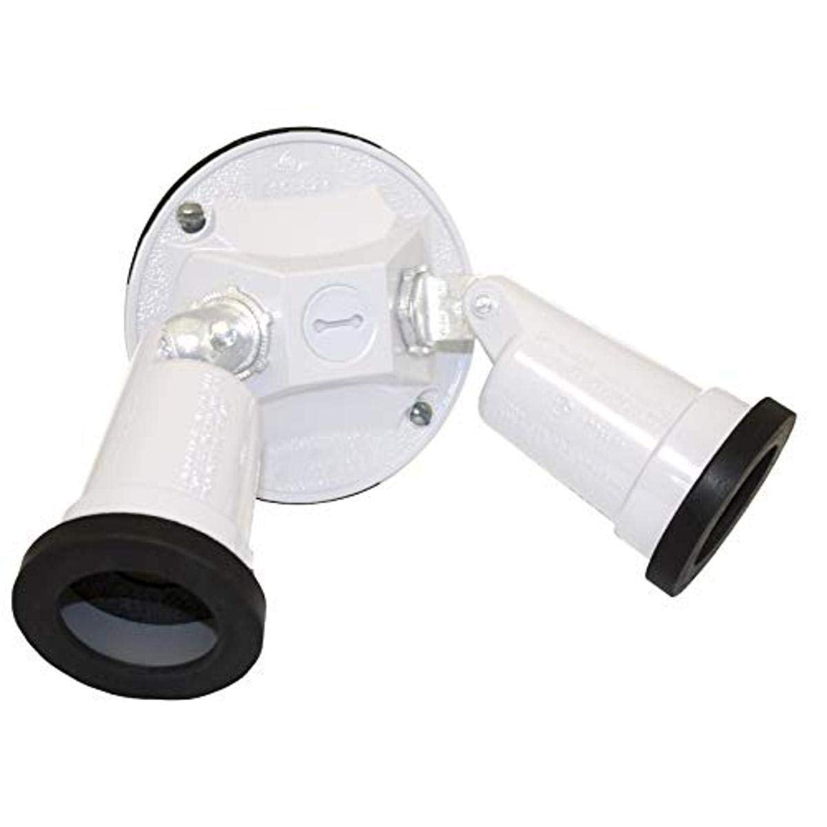 Sigma Electric Lampholder Kit, Weatherproof, 4-1/4 In. Dia, Plastic, Model 14782WH, White