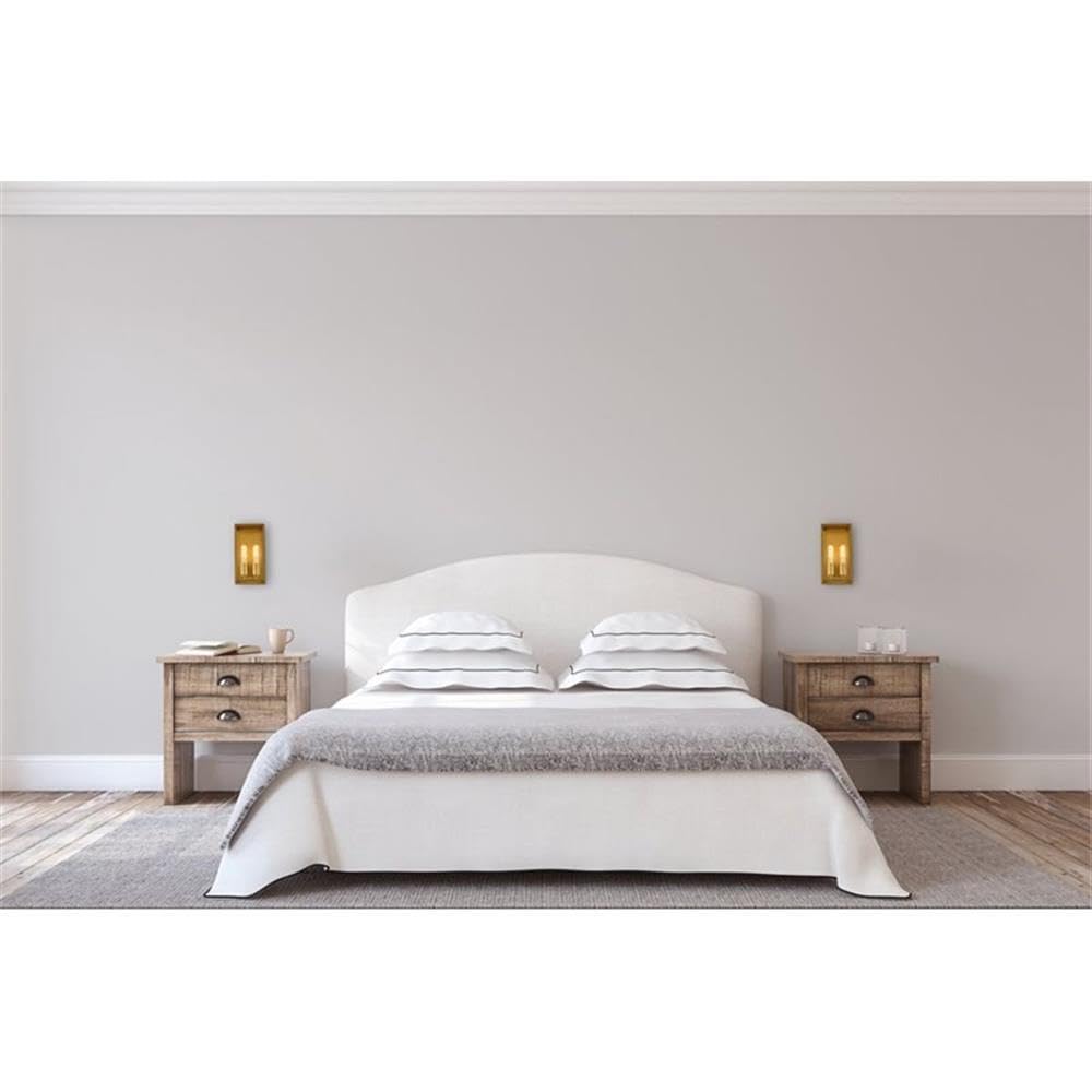 Living District Modern Home Decorative Voir 2 Lights Wall Sconce in Brass