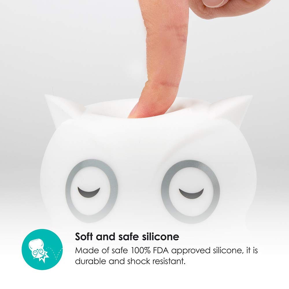 Bblüv - Hibü - Rechargeable Night Light For Kids, Silicon Portable Bedside Nursery Lamp For Toddler'S Room, Fun Children Multicolor Led Light With Remote Control