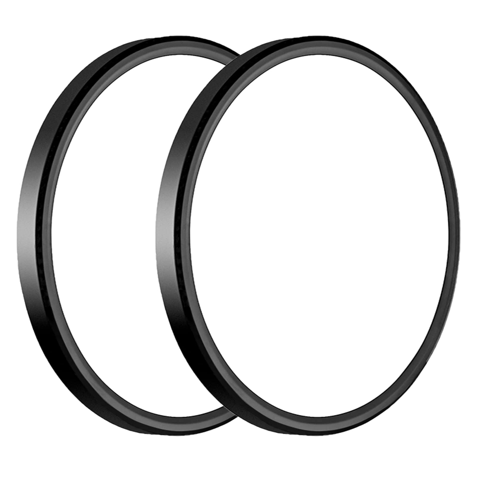 WKONCLDY LED Flush Mount Ceiling Light, 3200lm, Super Slim 12 inch, 5000K, Black, Two Pack