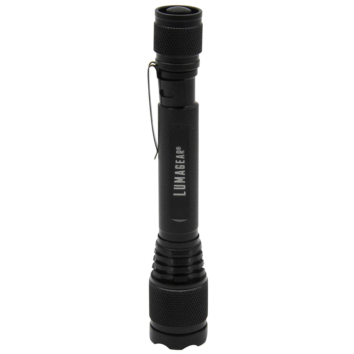 Lumagear 5.3" Tactical Aluminum Flashlight - 120 Lumens, Black, Durable & Lightweight