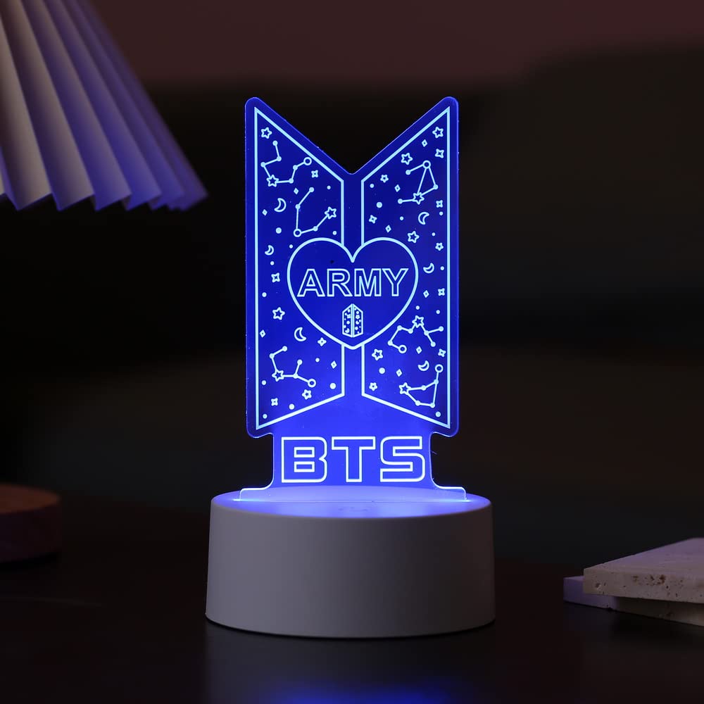 YANENG LED Night Light for Kpop Fans, Touch Adjustable, 7 Colors, Model BS-08110