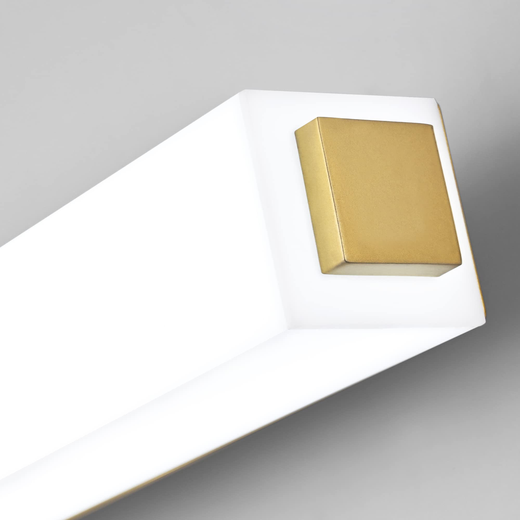 ZUZITO 32in LED Vanity Light Fixtures Gold Acrylic Bath Wall Lighting 22W Bright White 6000K Model S16001