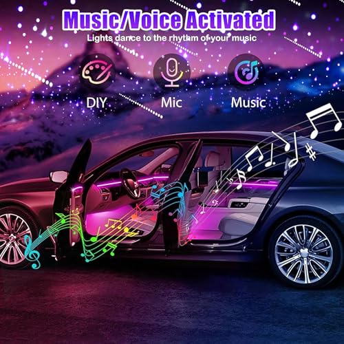 Vastfire Dual Color Starlight Headliner Kit 1300Pc Rgbw Fiber Optic Lights For Car & Suv