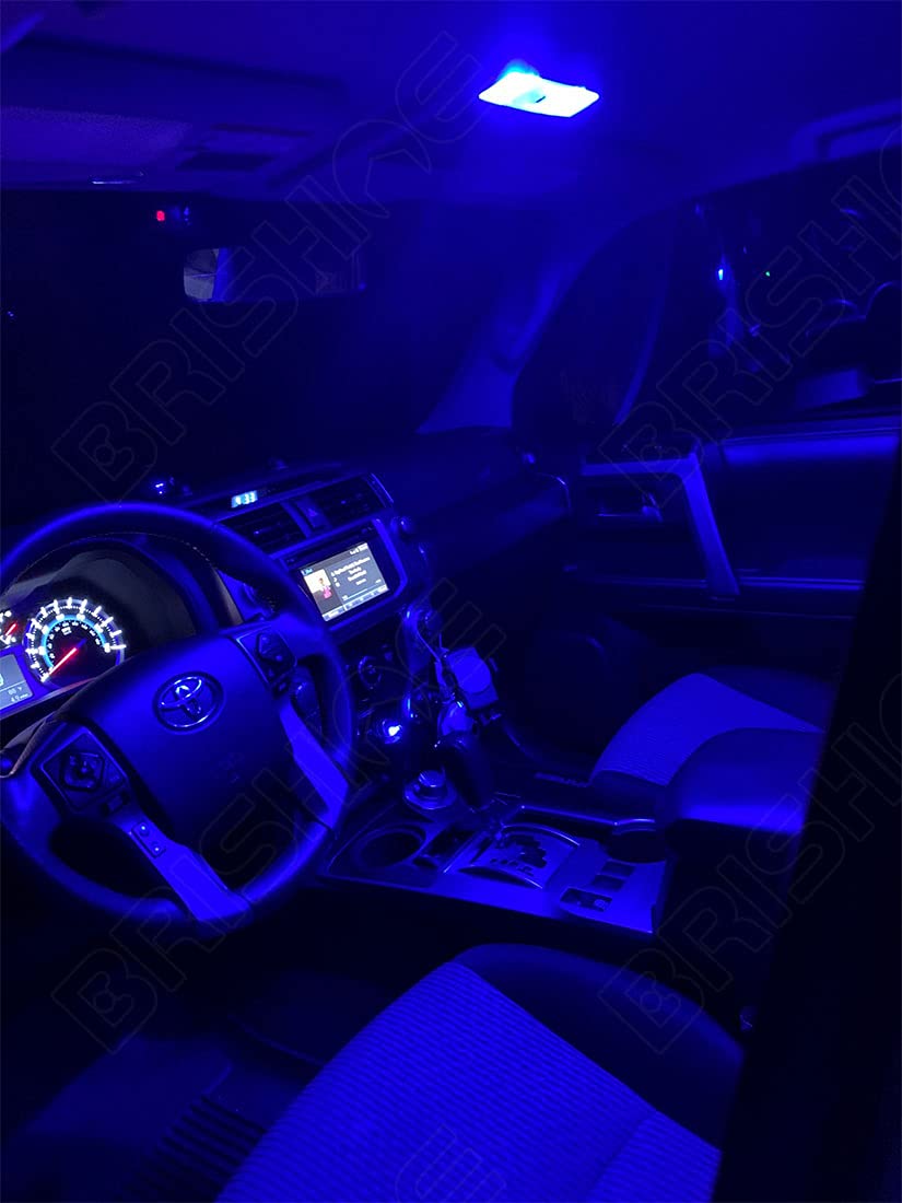 Brishine Blue Led Interior Light Kit For 2010-2020 2021 Toyota 4Runner Super Bright Interior Led Bulbs Package + License Plate L