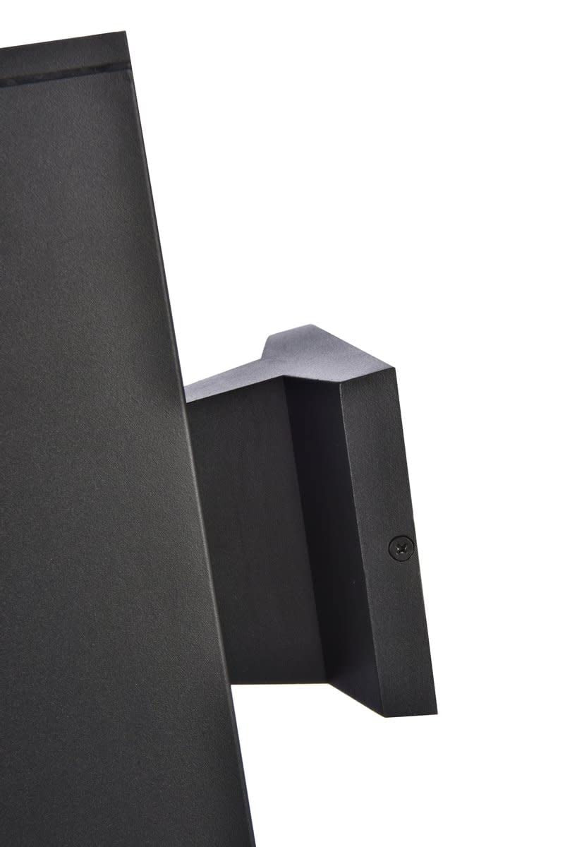 Living District Raine 1-Light Aluminum Outdoor Wall Light in Black Finish
