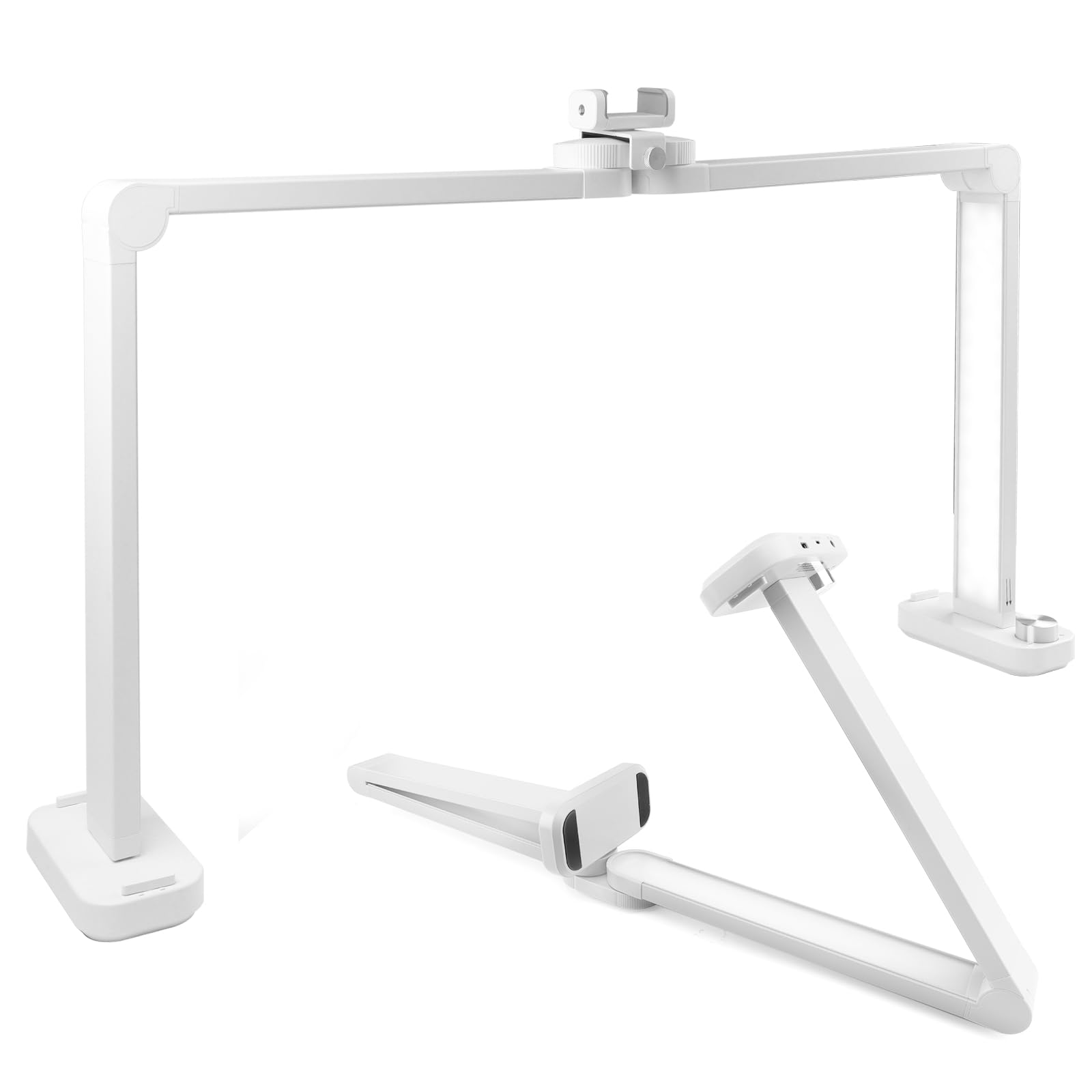 BQAN Nail Tech Lamp for Desk with Phone Holder, 33 40W Foldable Table Lamp for Nail, Lash Eyelash Extension, Tattoo - 3 Modes 30