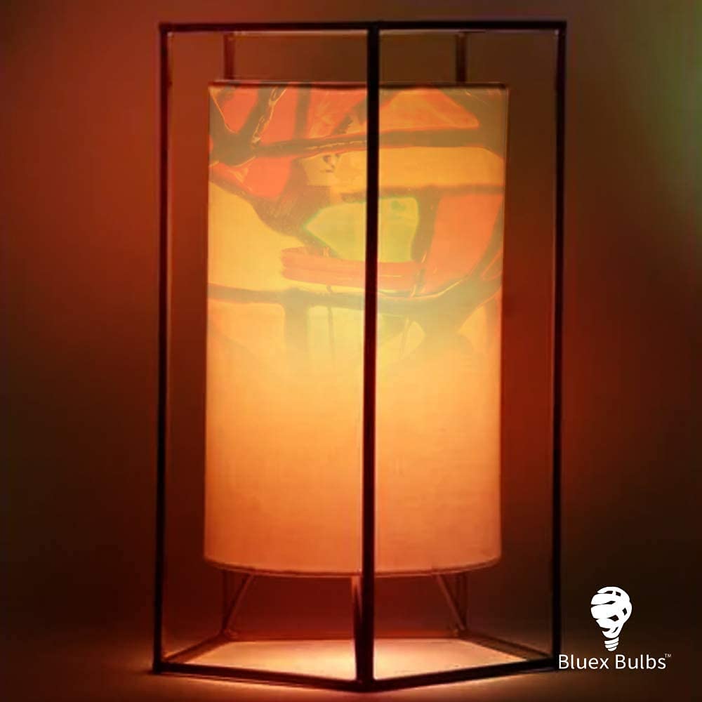 2 Pack Led Stained Glass Light Bulb A19 2W (25W Equivalent) E26 Base Painted Light Bulb Night Light Mosaic Light Bulb Party Light Bulb Stainglass Light Bulb - Tiffany Light Bulbs Atained Glass