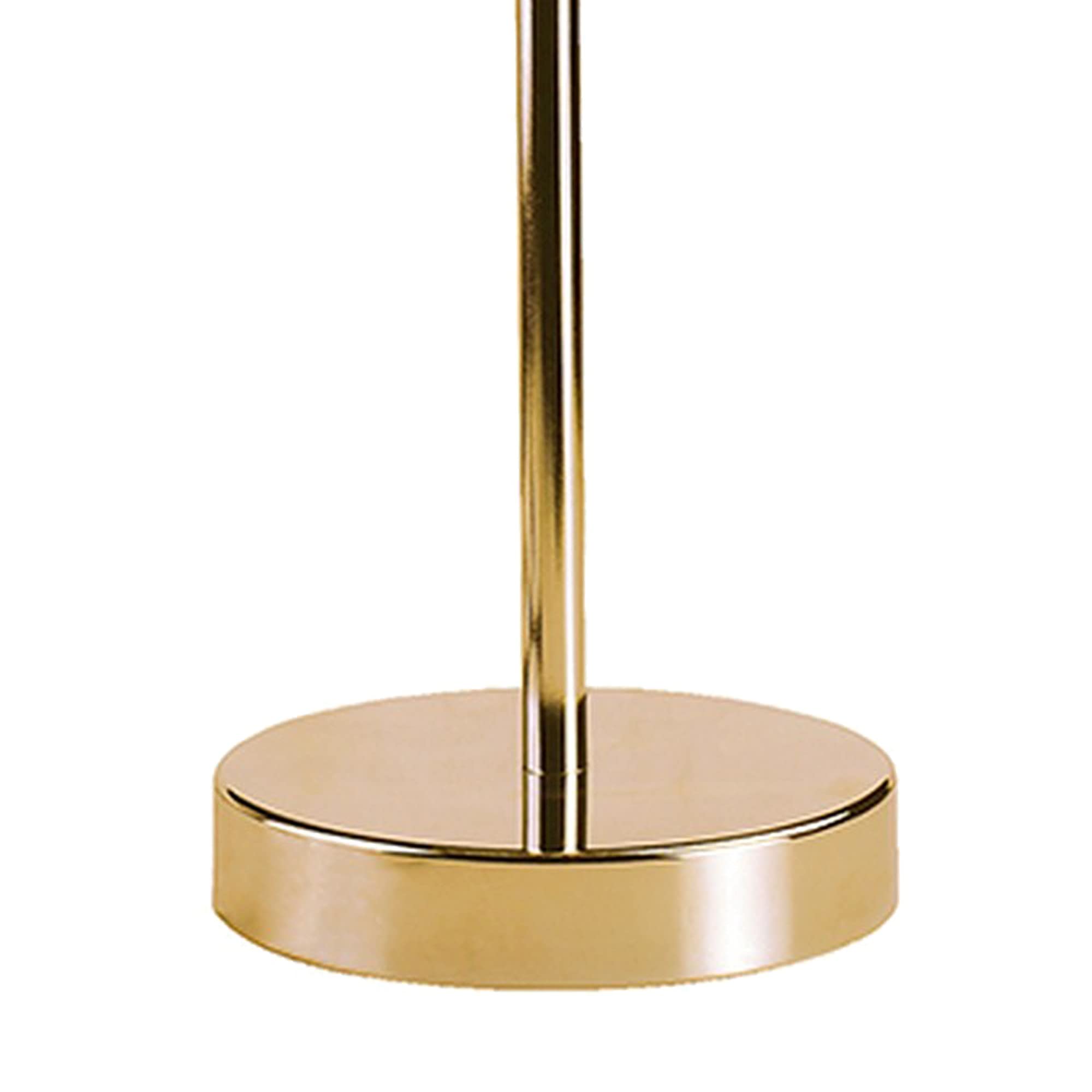 Benzara Metal Stalk Design Table Lamp with Hanging Crystals, Gold, Model BM240890