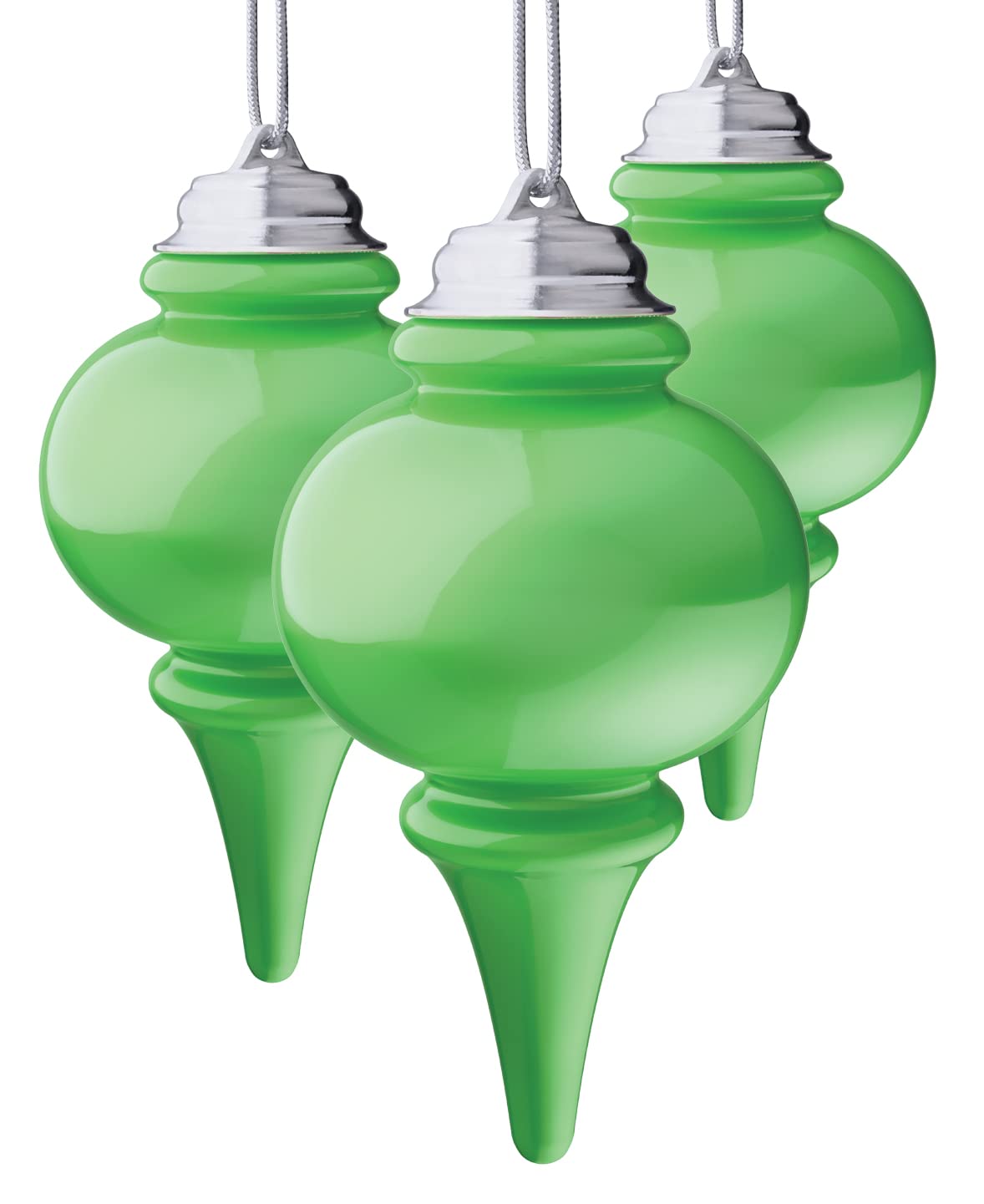 Xodus Innovations WP665-3 Battery Powered 8 Inch LED Finial Outdoor Decoration Ornaments, Pulsing Action, Dusk Sensor (Pack of 3