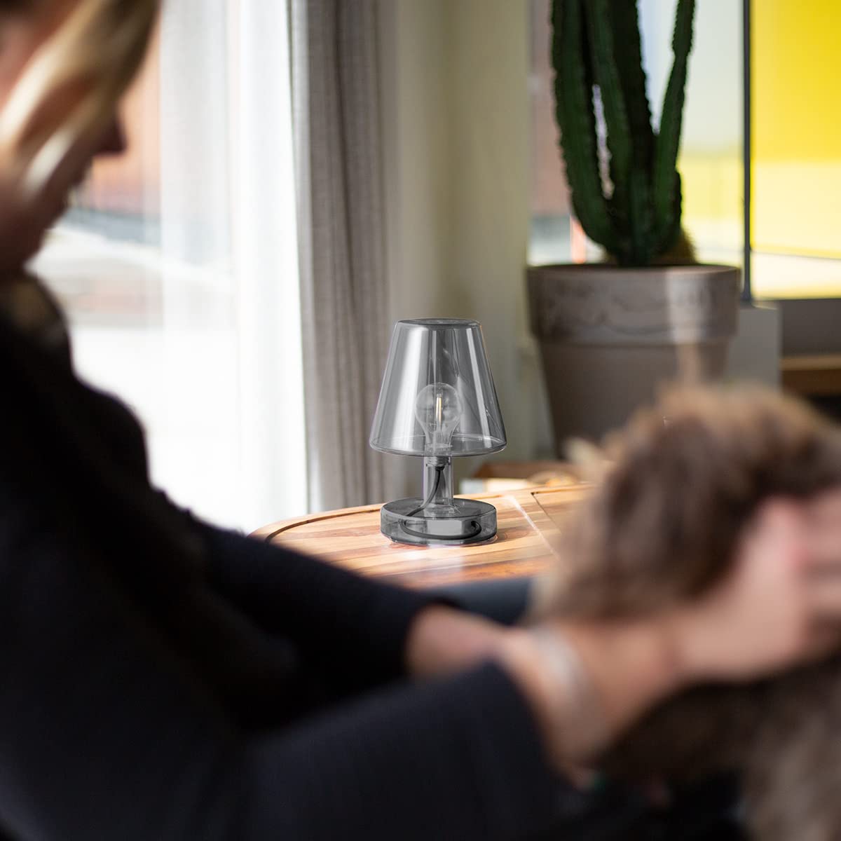 Fatboy Transloetje Lamp Rechargeable Portable Led Table Light, Grey