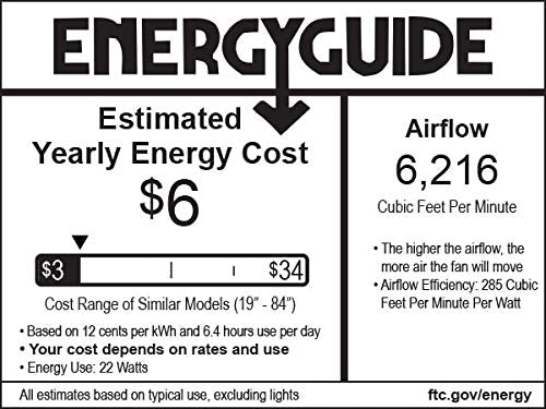 Minka-Aire F888-WHF, Slipstream, 65 Ceiling Fan with Light & Remote Control, White