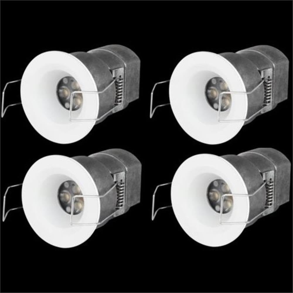 Elegant Elitco Lighting 3" 3000K Mini Recessed Led Downlight In White (Set Of 4)