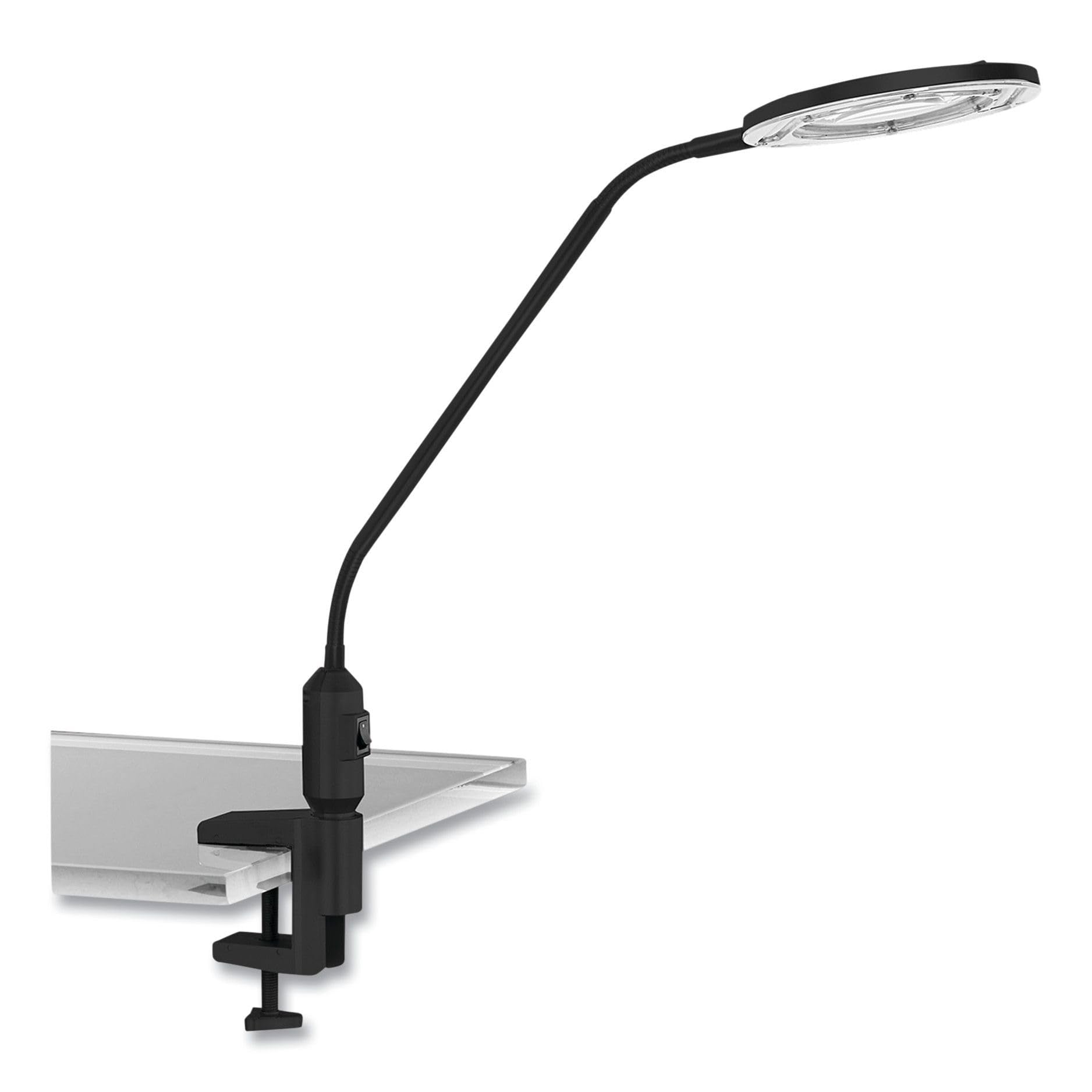 Alera Aleledm765B 6.88 In. W X 16.63 In. D X 16.75 In. H 3 Diopter Clamp-On Led Desktop Magnifier - Black