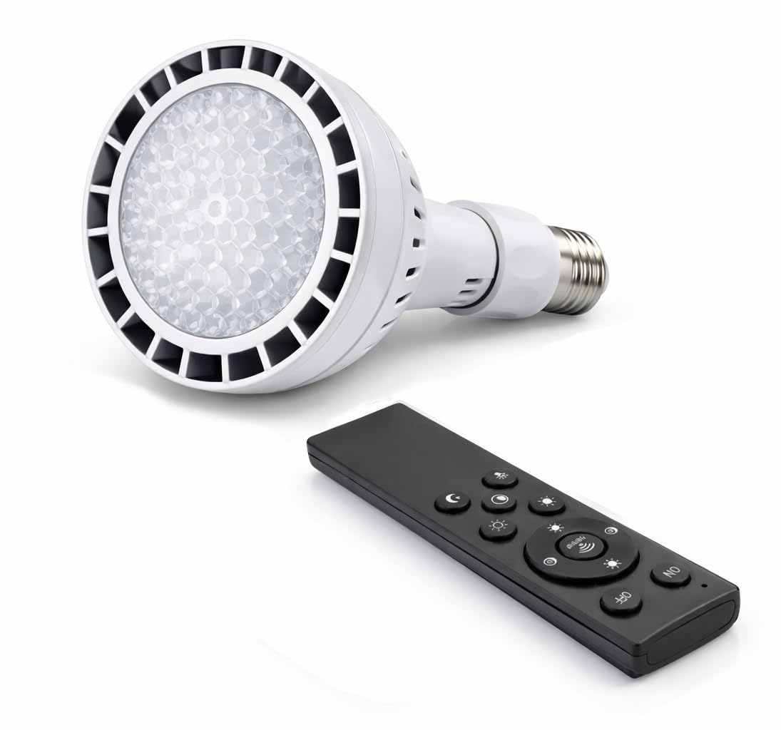 Method Lights Art Studio LED Light Bulb, Home Lighting Lamp for Painting, Art Display with Remote Control, Color Temperature Con