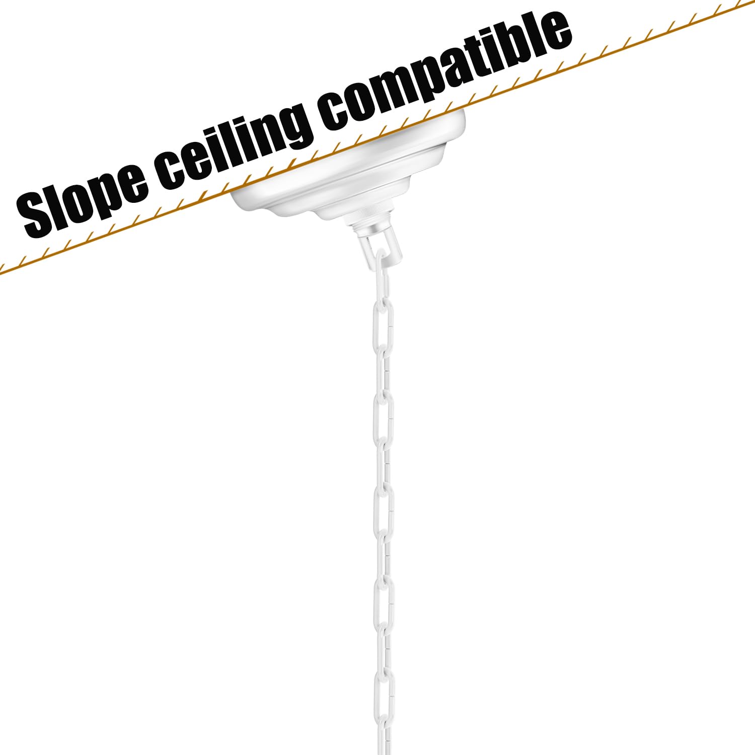 Mayomajo 5-5/16 Inch Light Canopy Kit With 6 Feet Hanging Chain, Heavy Duty, Replacement Cover Plate For Chandelier, Pendant Lig