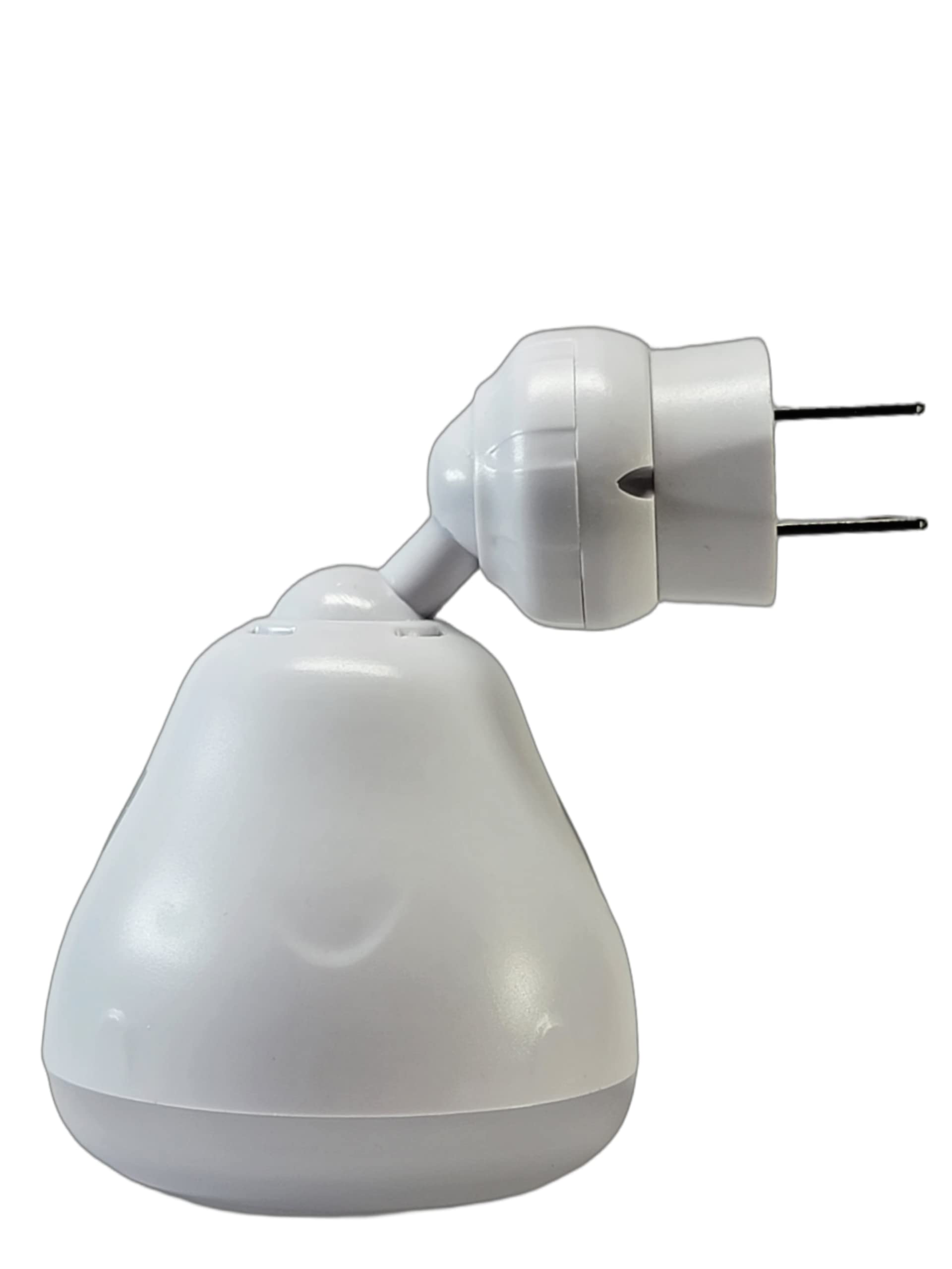 Carrismann Bright Night Sensor Light LED Motion and Light Sensor AC Outlet Plug-in Flexible Neck Rotatable PIR Automatic Lamp Du