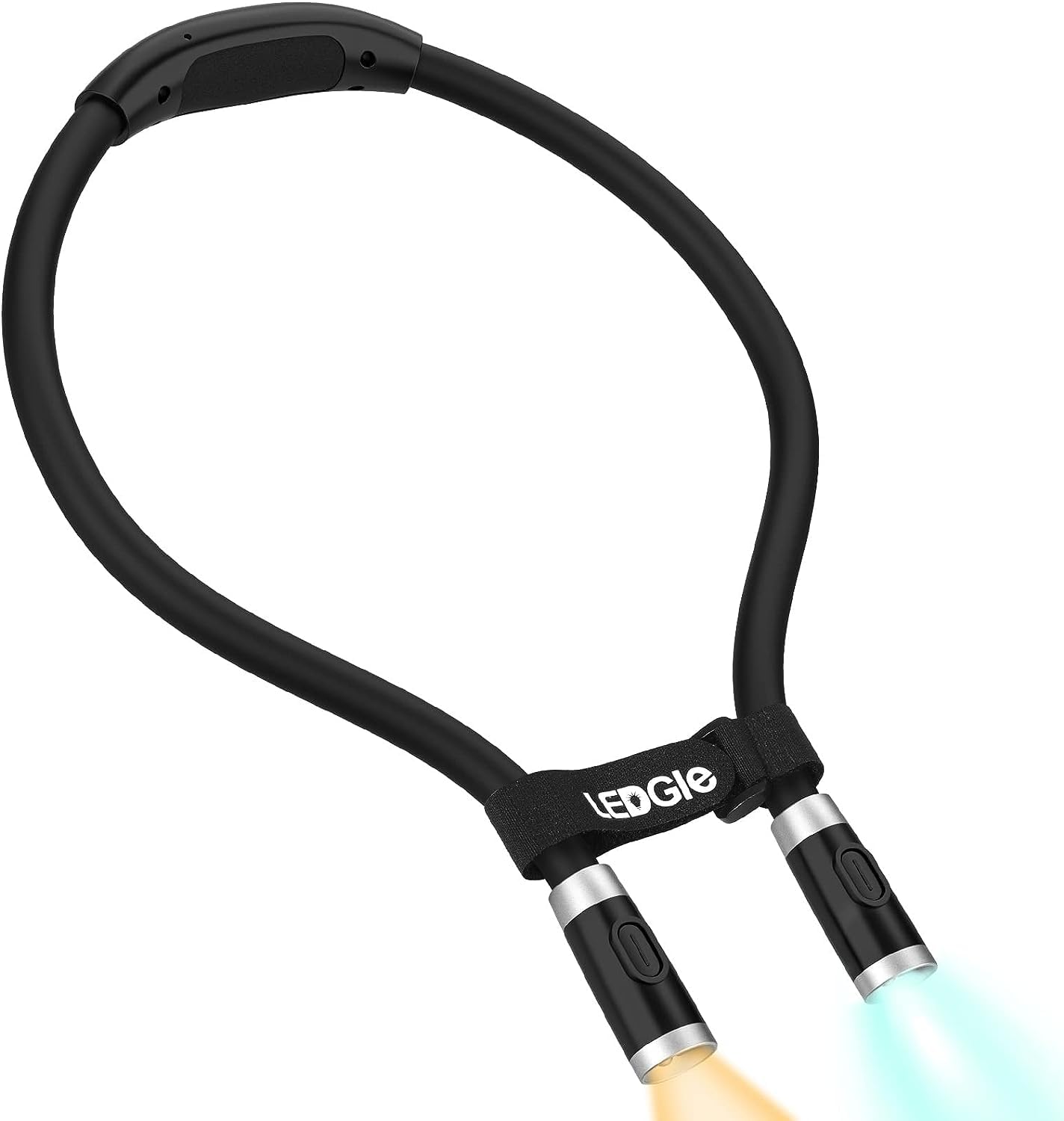 Ledgle Led Neck Reading Light - 3 Color Temperatures, 6 Brightness Levels, Flexible Neck, Black, Perfect For Reading, Knitting, And Repairing